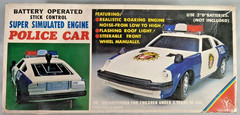 VERY RARE Vintage 70s Yonezawa Japan Nissan Fairlady Battery Operated Police Car