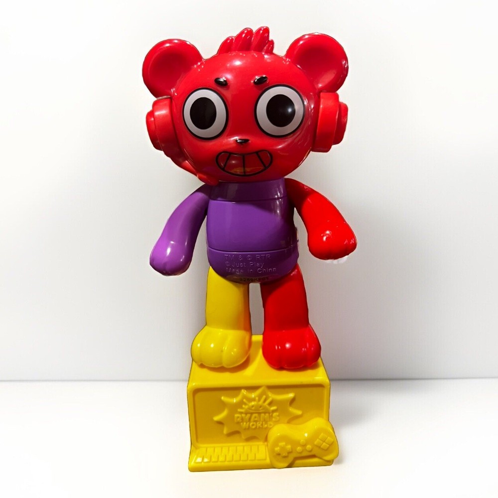 Ryan’s World Ryan Combo Panda Bear Figure Toy Figurine Purple Yellow Red