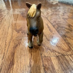 Schleich Horse Figurine Brown Draft Horse Stallion Toy 2001 Equine Figure Animal