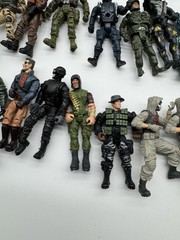 Vintage Military Action Figure Lot 58 Mixed Army Soldier Figures Chai Mai