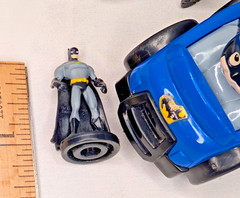 BATMAN Dark Knight PVC & Figure Lot x11 Batcycle Rider Hallmark Wheelies BTAS