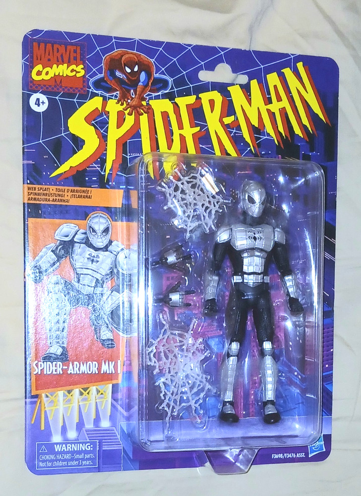 MARVEL LEGENDS RETRO SPIDER-MAN SPIDER-ARMOR MK I 6″ FIGURE HASBRO SEALED 2022