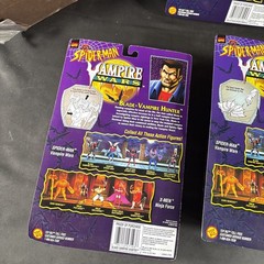 COMPLETE SET VAMPIRE WARS ACTION FIGURE LOT SPIDER-MAN BLADE MORBIUS NEW TOY BIZ