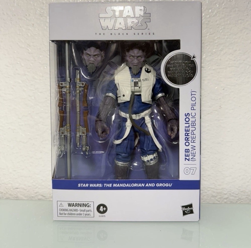 Star Wars Black Series Zeb Orrelios New Republic Pilot First Edition Deluxe NIB