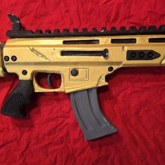Life-size Fortnite Legendary GOLD SCAR EVA Cosplay Prop Replica Assault Rifle