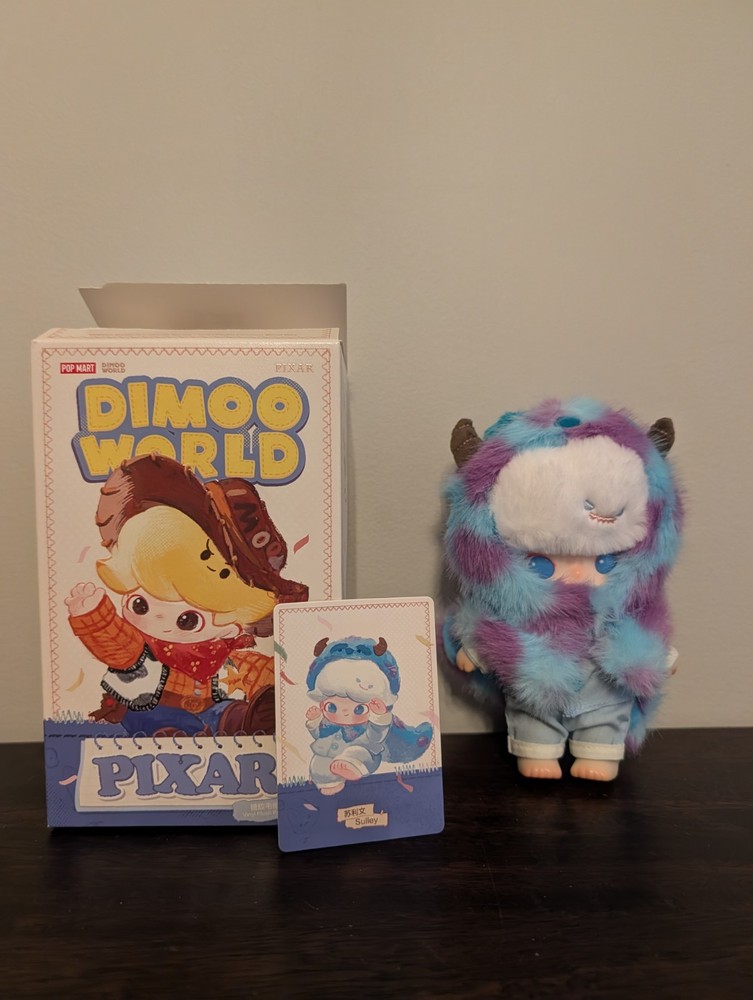 POP MART DIMOO WORLD × PIXAR Sully Vinyl Plush Pendant – US IN HAND