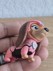 Paw Patrol The Movie Liberty Dachshund Figure Dog Pup 2″ Pink Blue