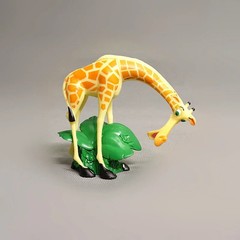 4pcs Anime Cartoon Madagascar Animal Lion Zebra Giraffe Collection Figures