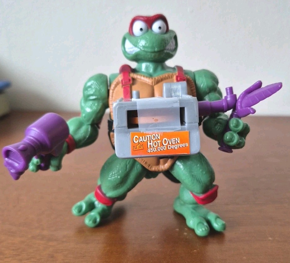 TMNT 1993 PIZZA TOSSIN’ RAPH TEENAGE MUTANT NINJA TURTLES RAPHAEL PLAYMATES