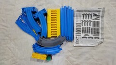 Tomy Thomas Friends 7534 Track Expansion Pack 45pc Road Rail Blue Track Used