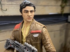 Star Wars Black Series Poe Dameron and Bb 8 – Poe Custom Painted – Ships Fast