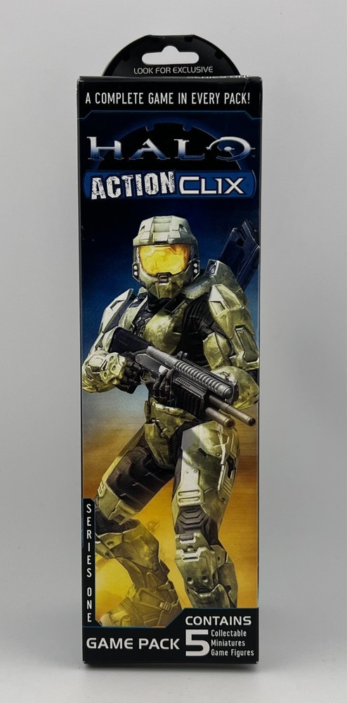 1x HALO ACTION CLIX SERIES ONE GAME PACK 5 COLLECTIBLE MINI GAME FIGURES