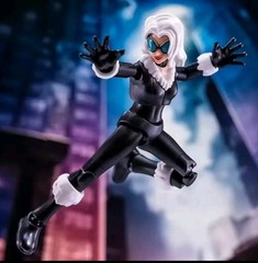 New Blokees Galaxy Version Spider-Man Black Cat Figure Model Kit No Box