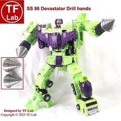 Upgrade Kit: Transformers Studio Series SS 86 Devastator Drill Hands TF-Lab
