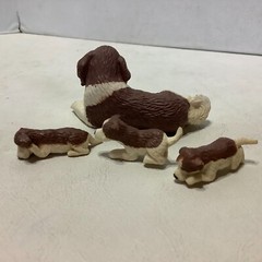 Vintage MEG Puppy In My Pocket Baby Surprise St Bernard Suzie Dog Family Pups