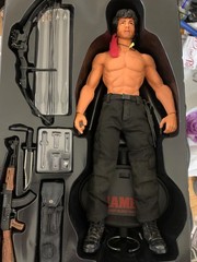 John J Rambo 1/6 Scale Figure MMS06 First Blood Part II Hot Toys Complete in Box