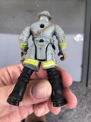 Fire Squad Fireman W/ Red Helmet Lot Loose 4″ Action Figure Chap Mei