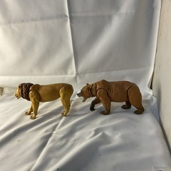 Jumanji Moving Animal Action Figure Lot Of 4 Bear, Lion, Tiger Panther Big Cats
