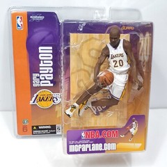 McFarlane 2005 Gary Payton NBA Los Angeles Lakers series 6 White Variant NEW