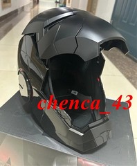 New in US!!! Black Iron Man 1:1 MK5 Helmet Jarvis Deformable Voice Control Mask