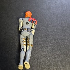 Hasbro 2003 Action Figure Gray Red Yellow Black Plastic Articulated Toy