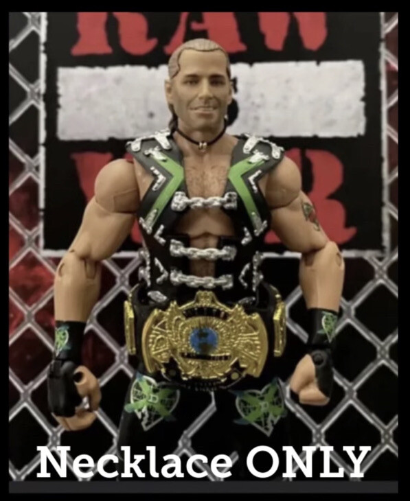 Custom Wwe Shawn Michaels Necklace Fits Mattel Elite Ultimate Edition