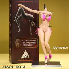 JIAOU DOLL 1:6 Suntan Skin Figure Body Large Bust 12inch Female Toys JOQ-10E-BS
