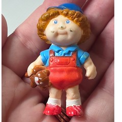Cabbage Patch Kids PVC Figurine Small Red Blue Fair 1984 Panini OAA