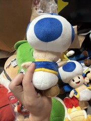 Super Mario Bros Brothers Blue Toad Koopa Bowser 6.5 inches Plush stuffed Toy