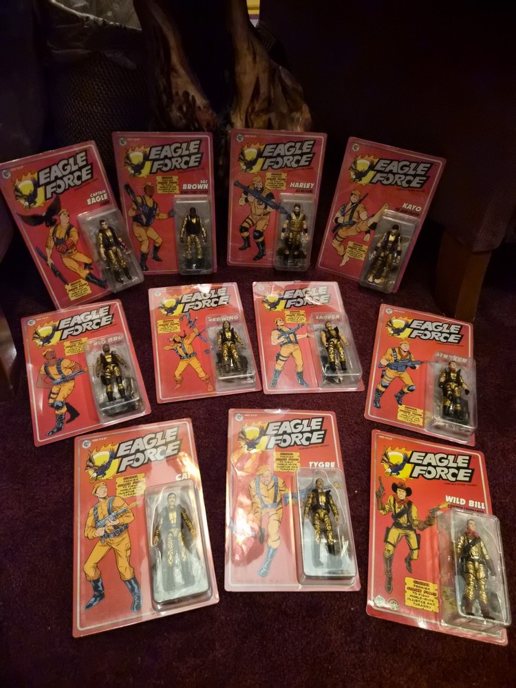 Eagle Force Gold 11 Figure Lot 1:18 3.75″ JoeFest Fresh Monkey Fiction