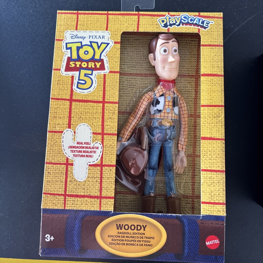 New 2026 Mattel Disney Pixar Toy Story 5 Playscale Woody Ragdoll Edition