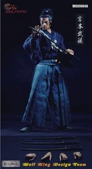 WOLFKING Miyamoto Musashi Samurai 12in Action Figure Doll Model WK89004A