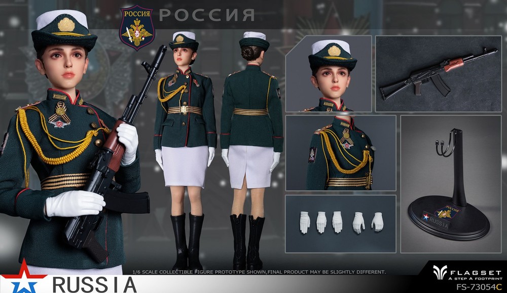 FLAGSET FS73054C 1/6 Russian Air&Space Defense Forces Female Action Figure Doll