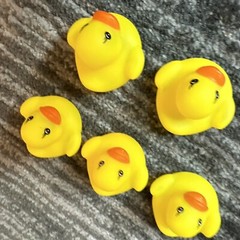 Rubber Duck Mini Lot Of 5 Decor Car Home Cruise Jeep Ornament Cute Ducky 1.25 in