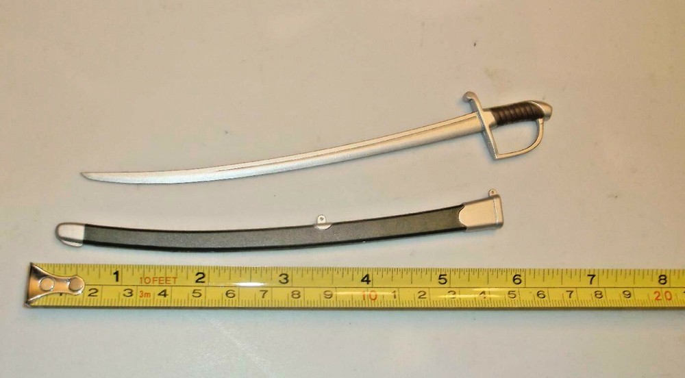 1/6 12″ Action Figure 1700/1800’s Officer Sword with Scabbard loose