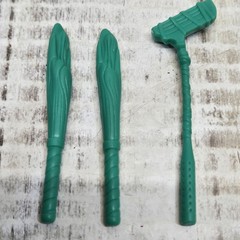 Vintage 1989 TMNT Teenage Mutant Ninja Turtles Casey Jones Golf Bag Club & Bats
