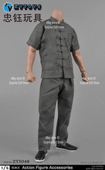 ZYTOYS 1/6 Male Kung Fu Traditional Chinese Clothing Robe Fit 12” Action Figure