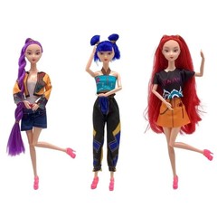 Kpop Devil Hunters Dolls Cosplay Collectible Figure Toy Anime 3 Doll Set* USA