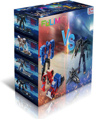8 Pcs Mini Car Robot Toys, 3.5-Inch Small Hero Action Figures, Birthday Favors T