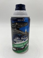 Jurassic World Limited Edition Barbasol Shaving Cream Smoothing Aloe 10 oz