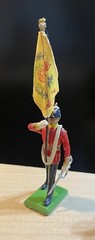 1984 Vintage Britania England Princess Anne & 1988 W. Britain Color Guard Figure
