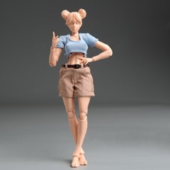 Romankey X COWL 1/12 Soldier Action Figure 6in Girl Suntan Skin Joint Body Model