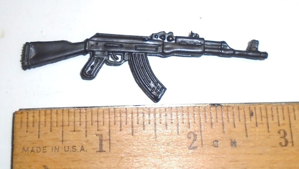 BIN G1 (4 to 6 Inch) Action Figure – Accessory AK-47 Assault Rifle Machine Gun