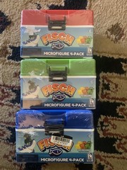 Lot Of 3 Fisch Microfigure 4 Packs & DLC Codes. Sealed 2025 Phat Mojo