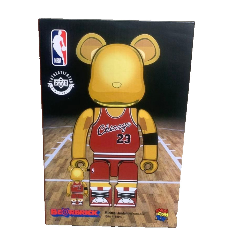 MEDICOM TOY Bearbrick Michael Jordan Chicago Bulls 100% 400% Set Japan Limited