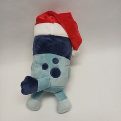 Animated Adventures Bluey & Friends Santa Hat Stuffed Plush Animal Toy Doll 12″