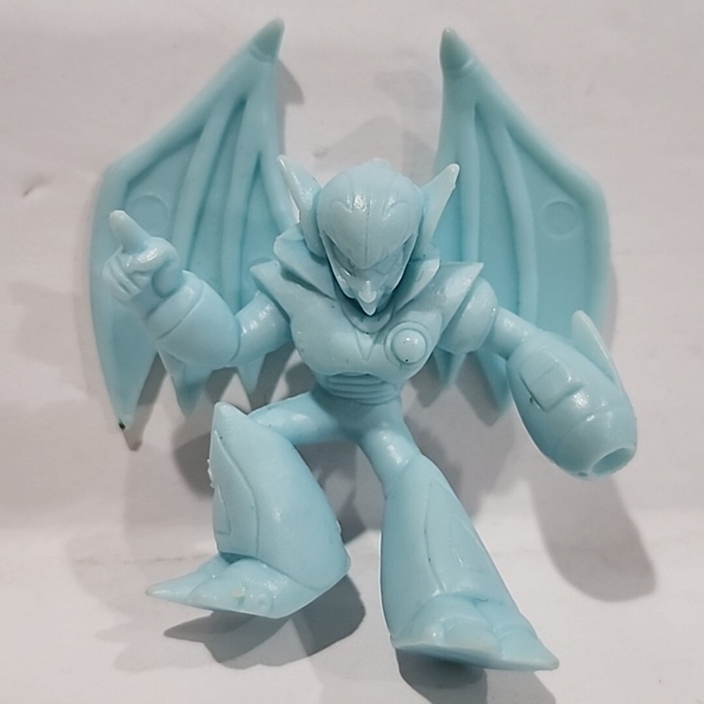 Mega Man Rockman 1.5″ Shade Man Light Blue Rubber Keshi Figure Bandai