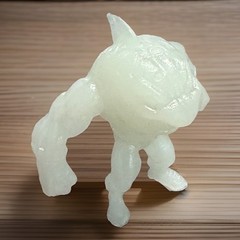 Street Sharks 2” Mini KO Custom Retro Glow In The Dark Mexico Bootleg