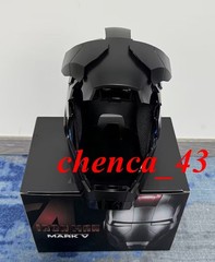 US Now!!! 1:1 Wearable Full Black MK5 Helmet LED Iron Man Full Face Mask w/ Box