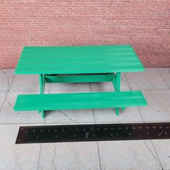 Picnic Table Model Prop Kit 1/10 Scale Action Figure Diorama Dollhouse Accessory
